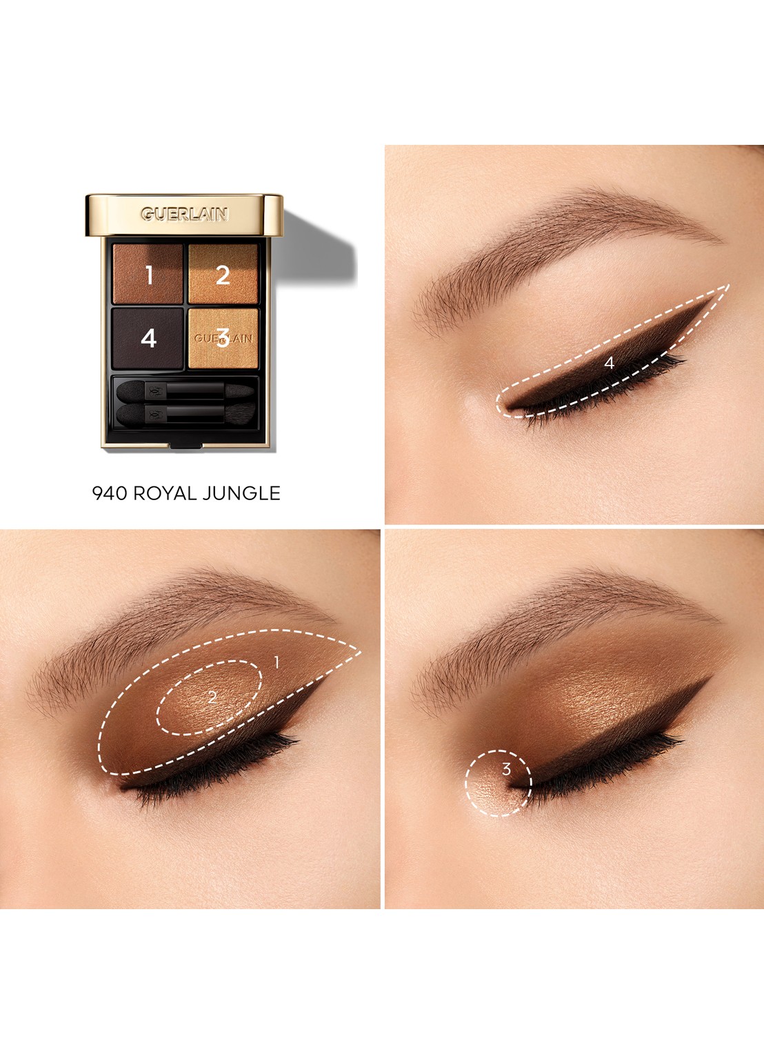 Guerlain Ombres G - oogschaduw palette - detail 4 royal