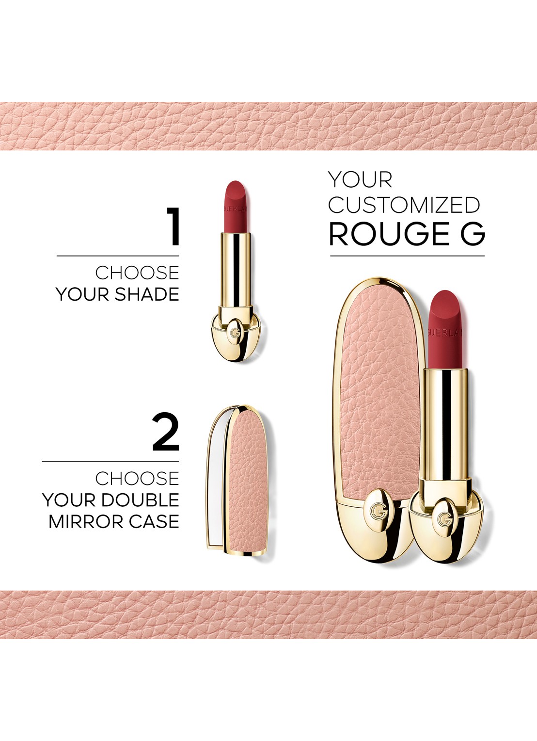 Guerlain Rouge G Case - lipstick huls - achterkant l'art déco