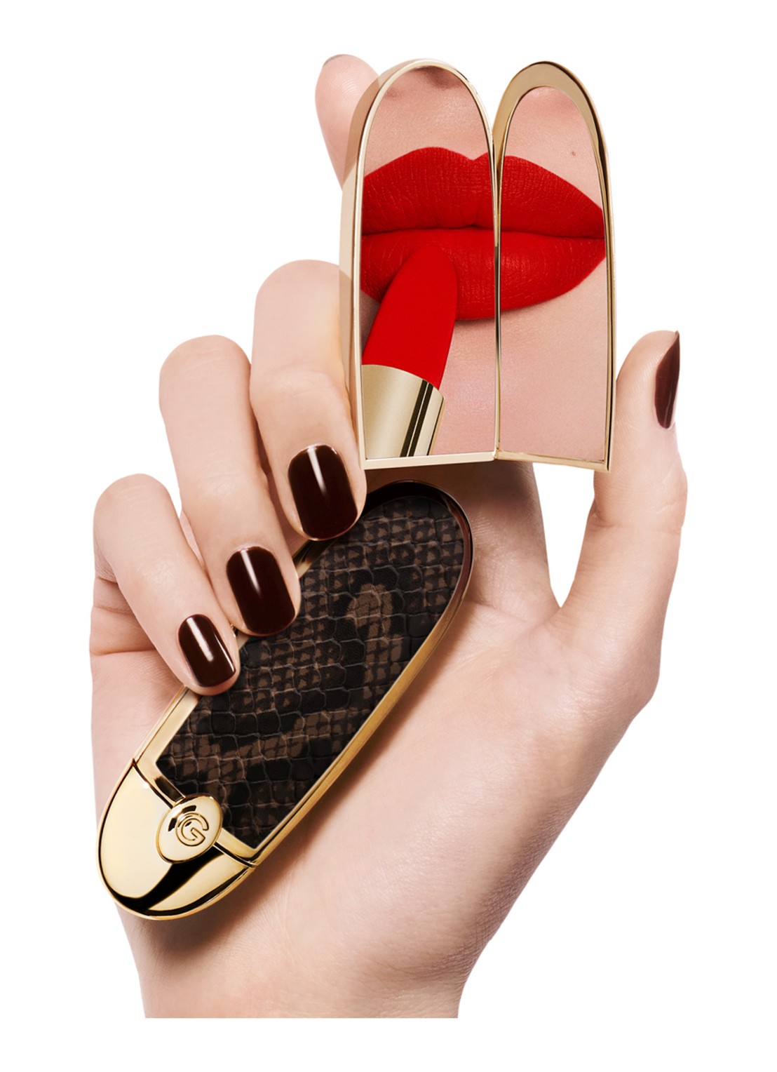 Guerlain Rouge G Case - lipstick huls - detail le python
