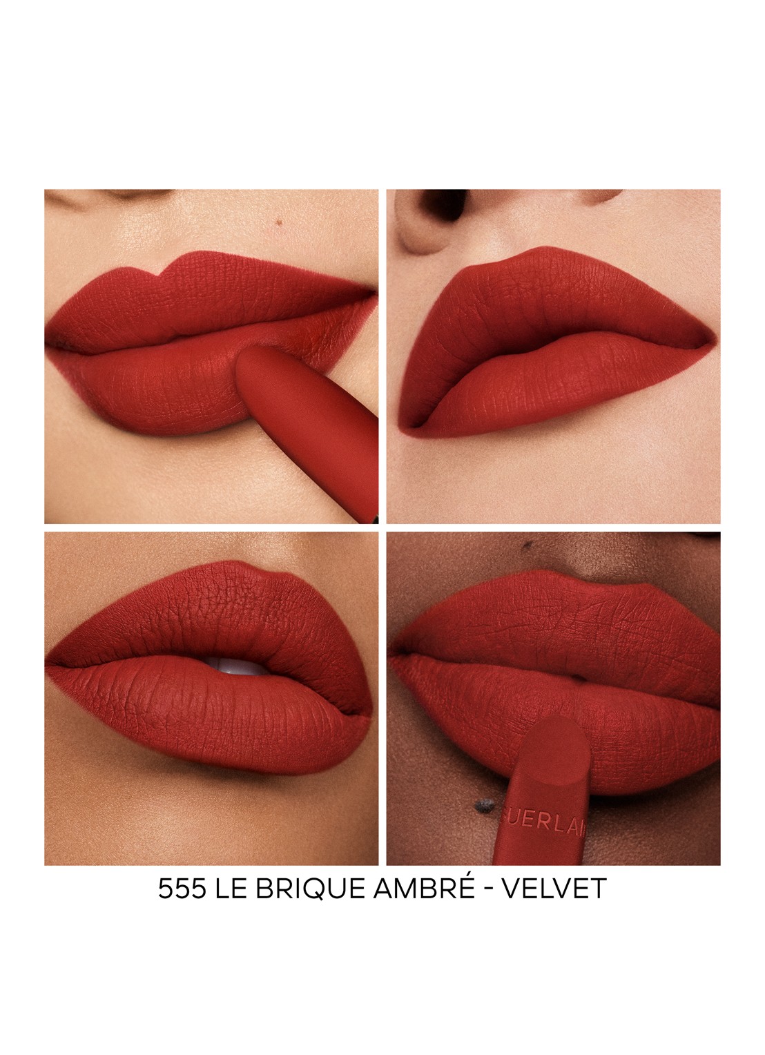 Guerlain Rouge G Satin Lipstick Refill - navulling - detail 4 555 le brique ambré – velvet