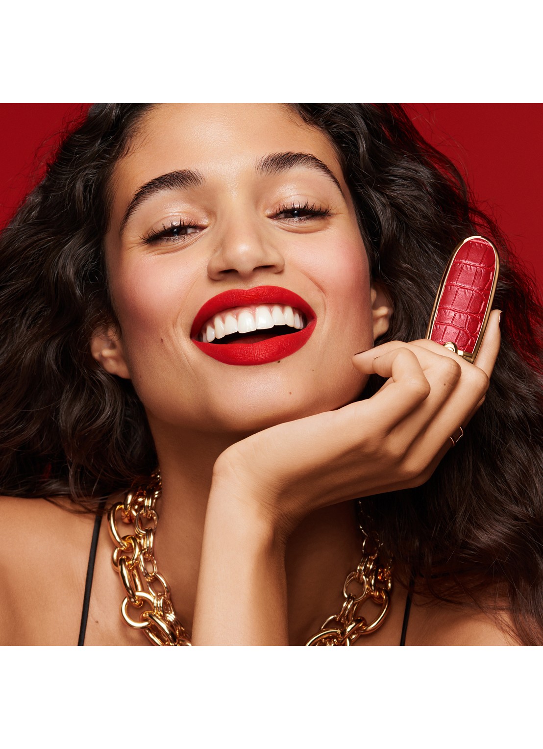 Guerlain Rouge G Satin Lipstick Refill - navulling - detail 4 geel