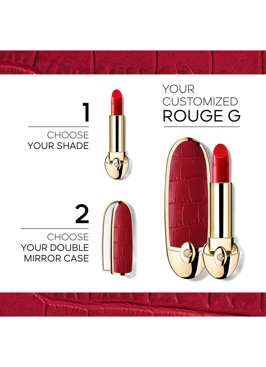 Guerlain Rouge G Satin Lipstick Refill - navulling - detail 2 wit