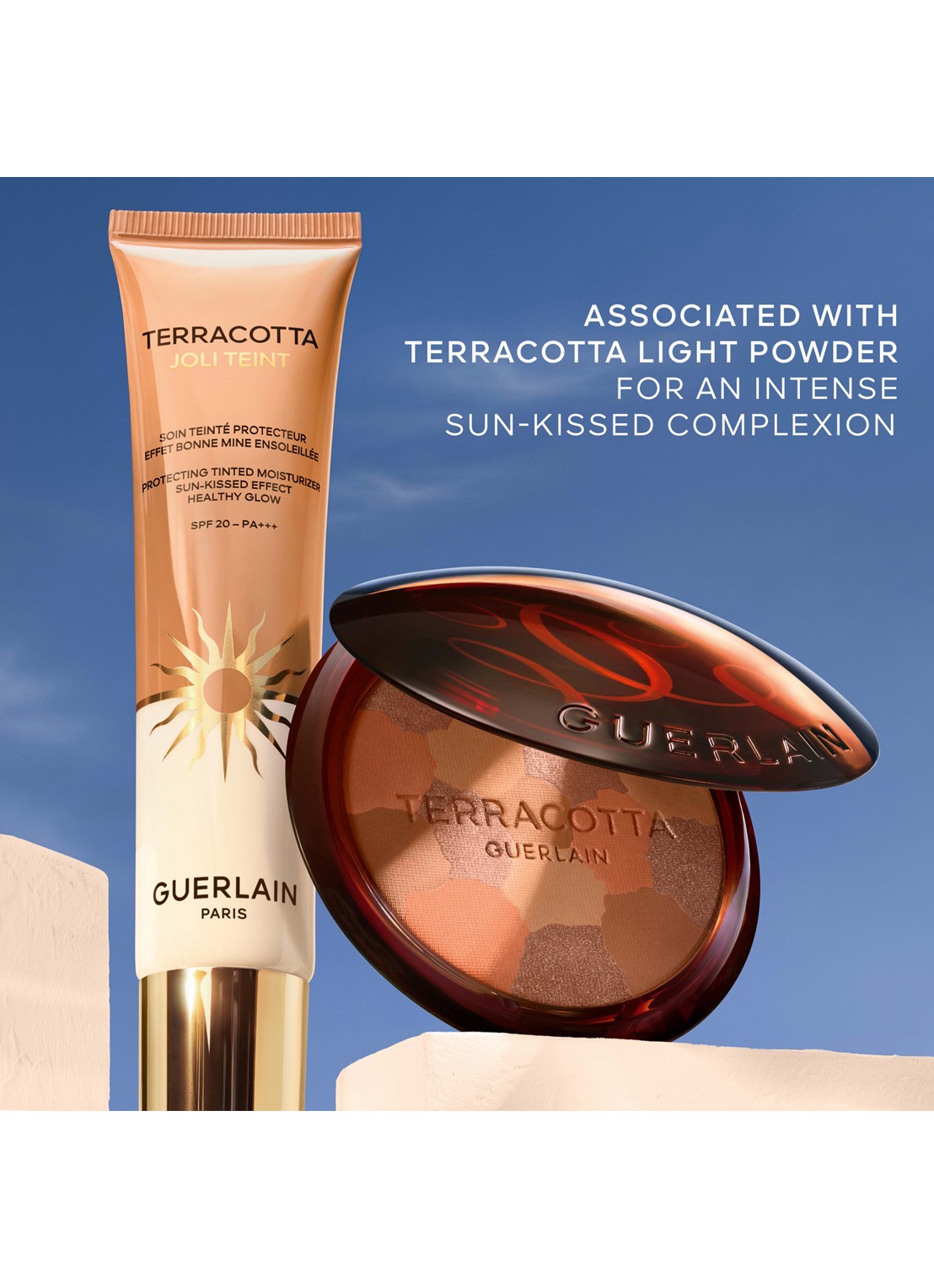 Guerlain Terracotta Joli Teint - getinte hydraterende crème - detail 4 40 amber