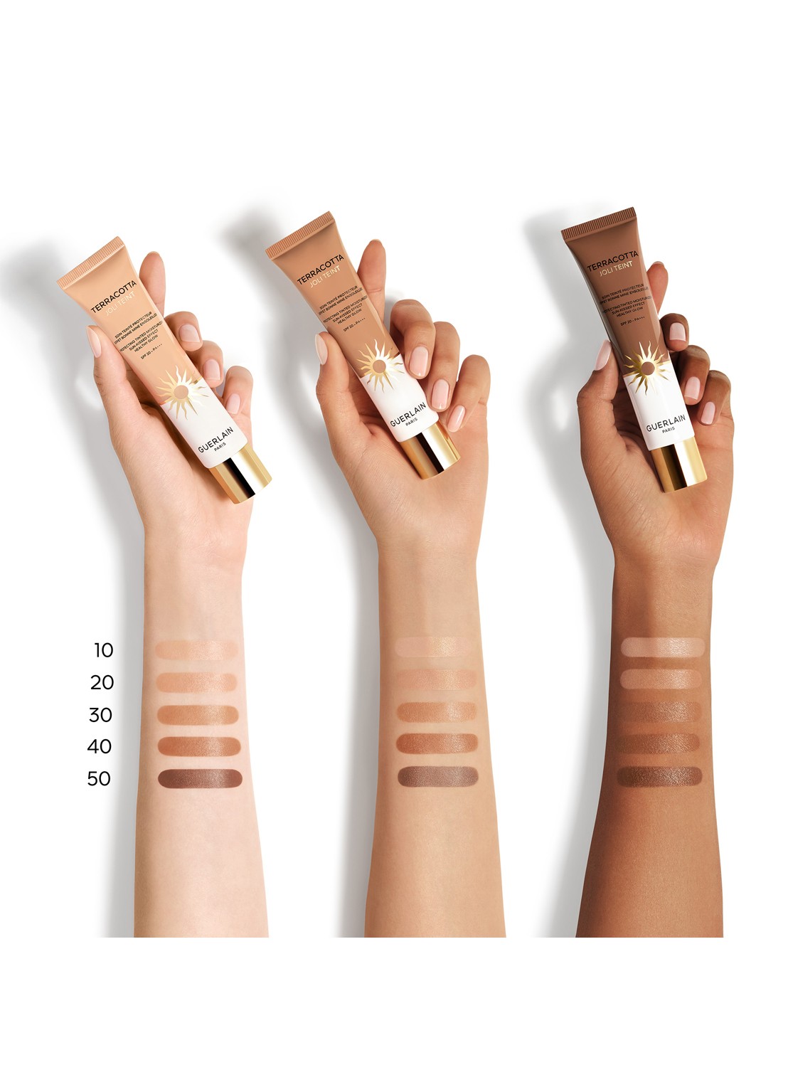Guerlain Terracotta Joli Teint - getinte hydraterende crème - detail 6 40 amber