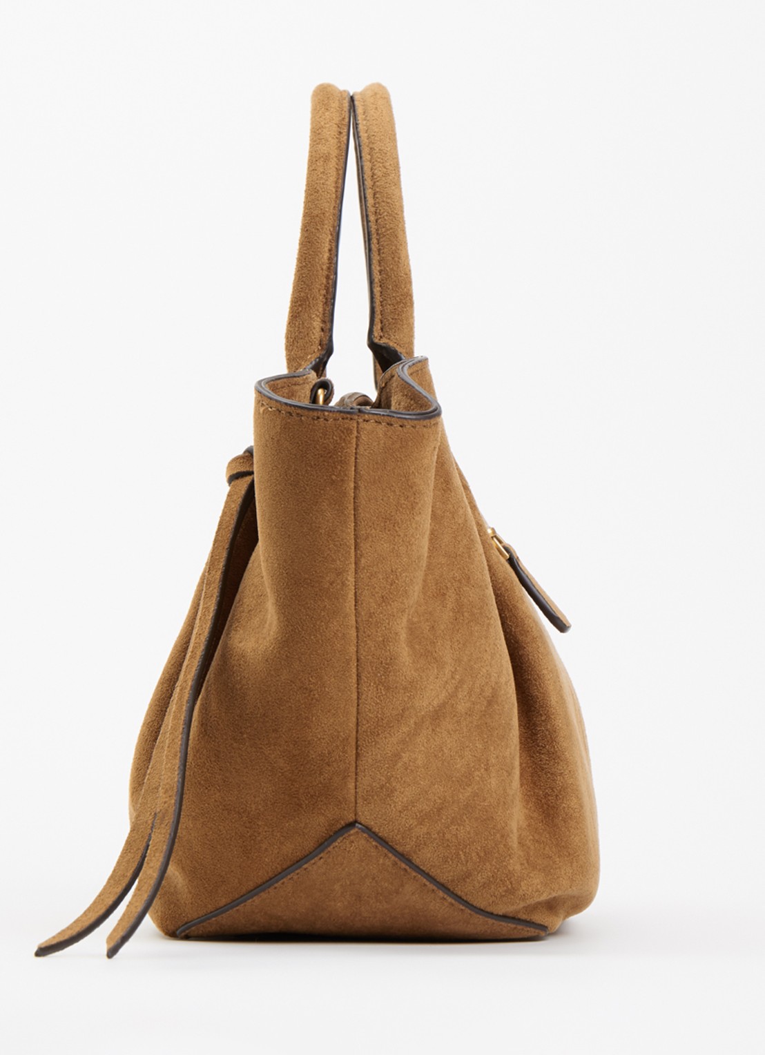 GUESS Allegra Girlfriend handtas met afneembare schouderriem  - detail 4 cognac