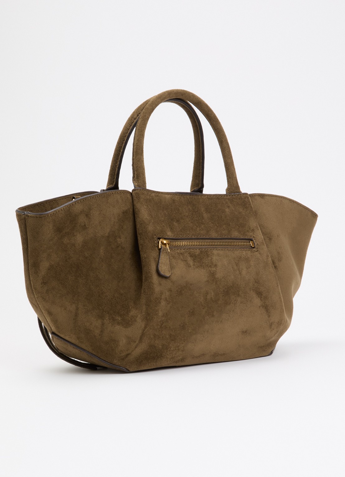 GUESS Allegra Girlfriend handtas met afneembare schouderriem  - achterkant 5 mosgroen
