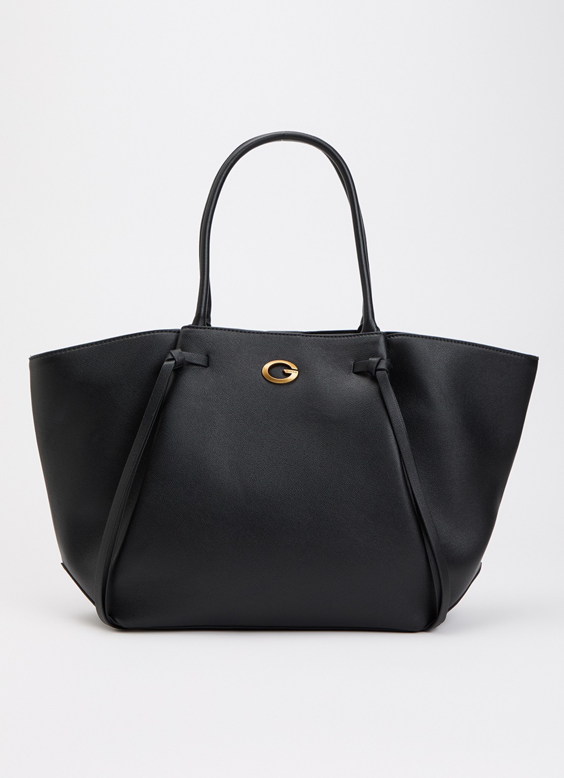 GUESS Allegra Girlfriend shopper met logo - voorkant 5 zwart