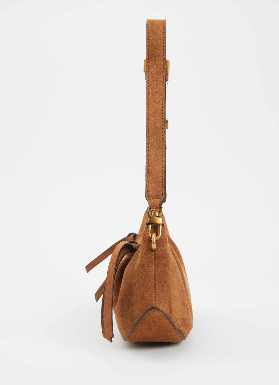 GUESS Allegra schoudertas met logo - detail 3 cognac