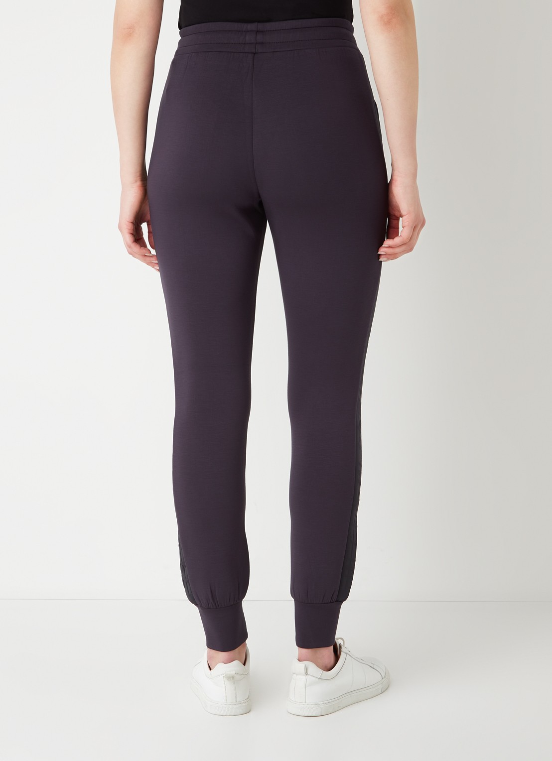 GUESS Allie Scuba high waist slim fit joggingbroek met logoband - achterkant 2 blauw