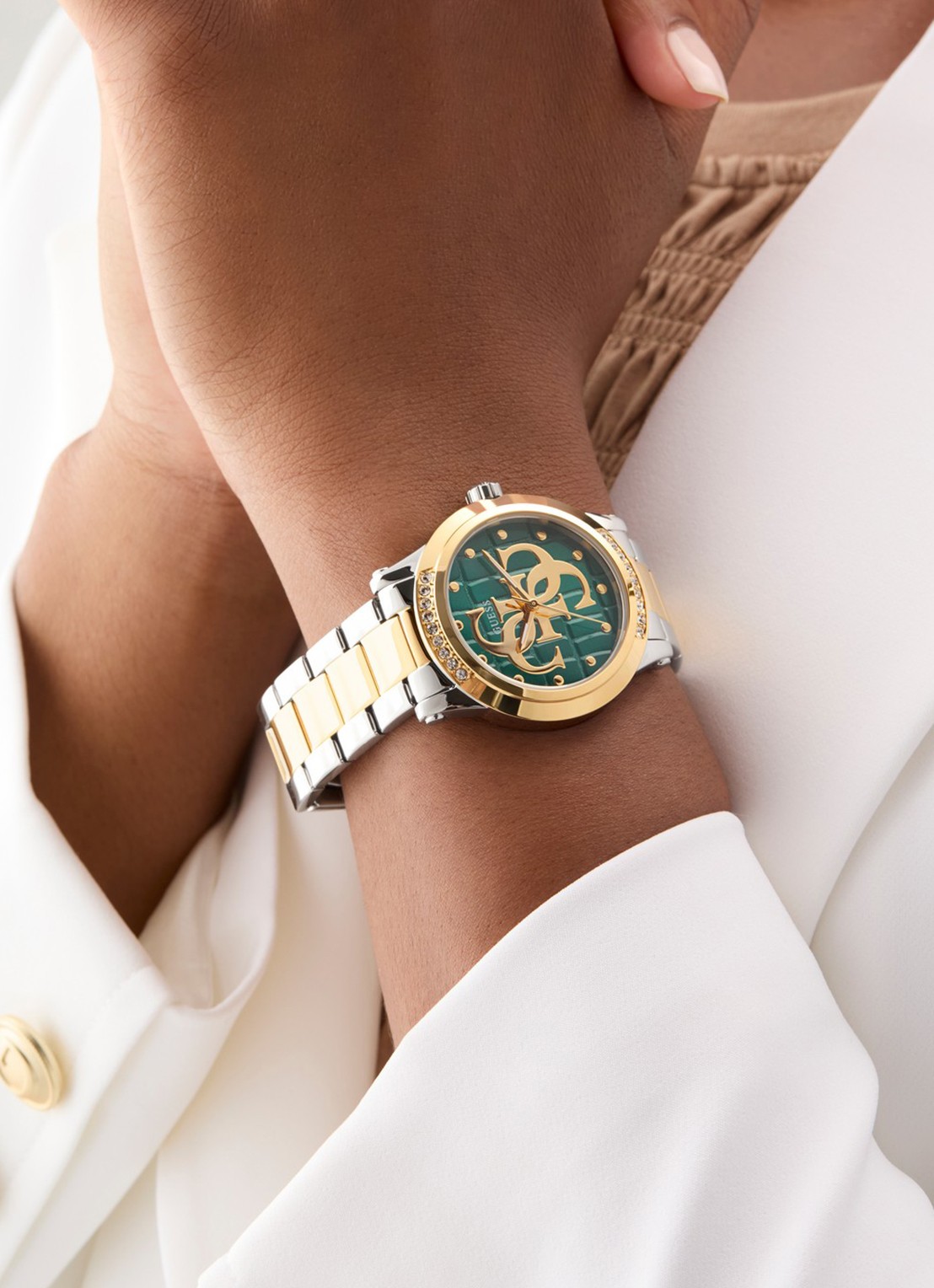 GUESS Annette horloge GW0861L4 - voorkant 2 zilver