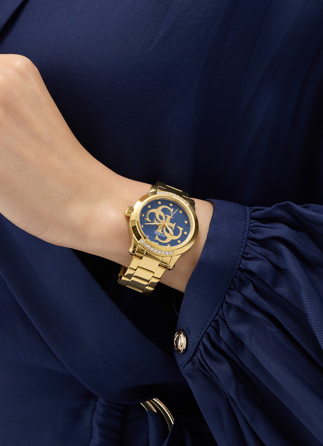 GUESS Annette horloge GW0861L6 - voorkant 5 goud