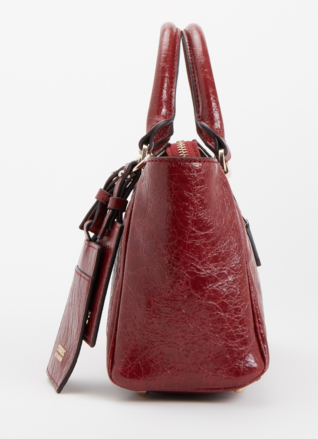 GUESS Antonia handtas van imitatieleer met afneembare schouderriem  - detail 4 rood