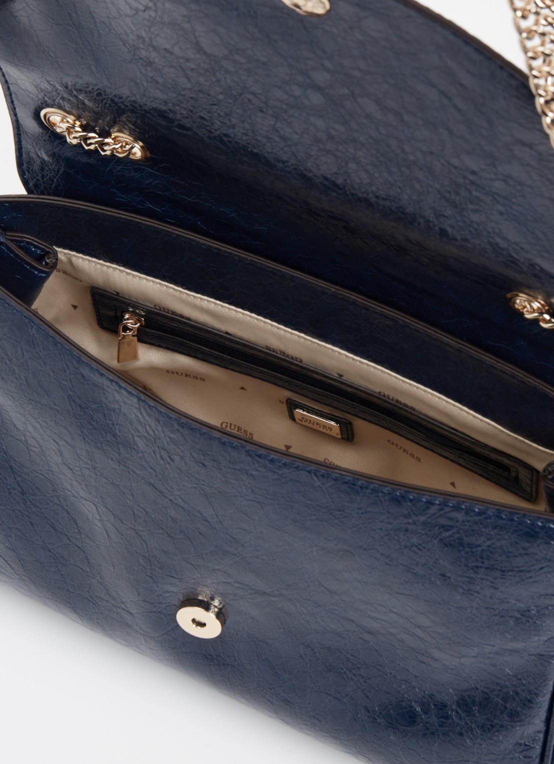 GUESS Antonia schoudertas van imitatieleer  - detail 2 blauw