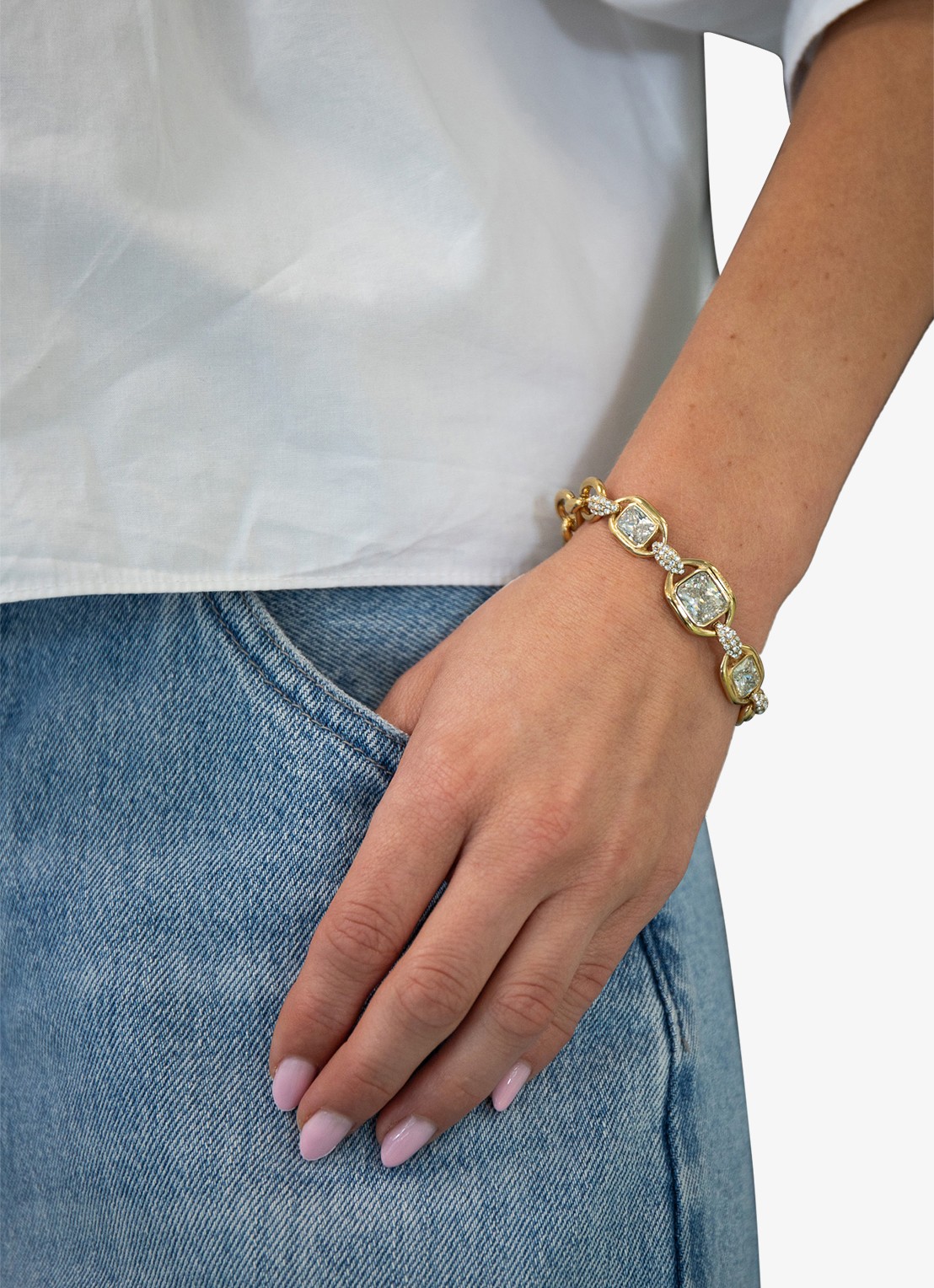 GUESS Armband JUBB06383JWYGS  - voorkant 2 goud