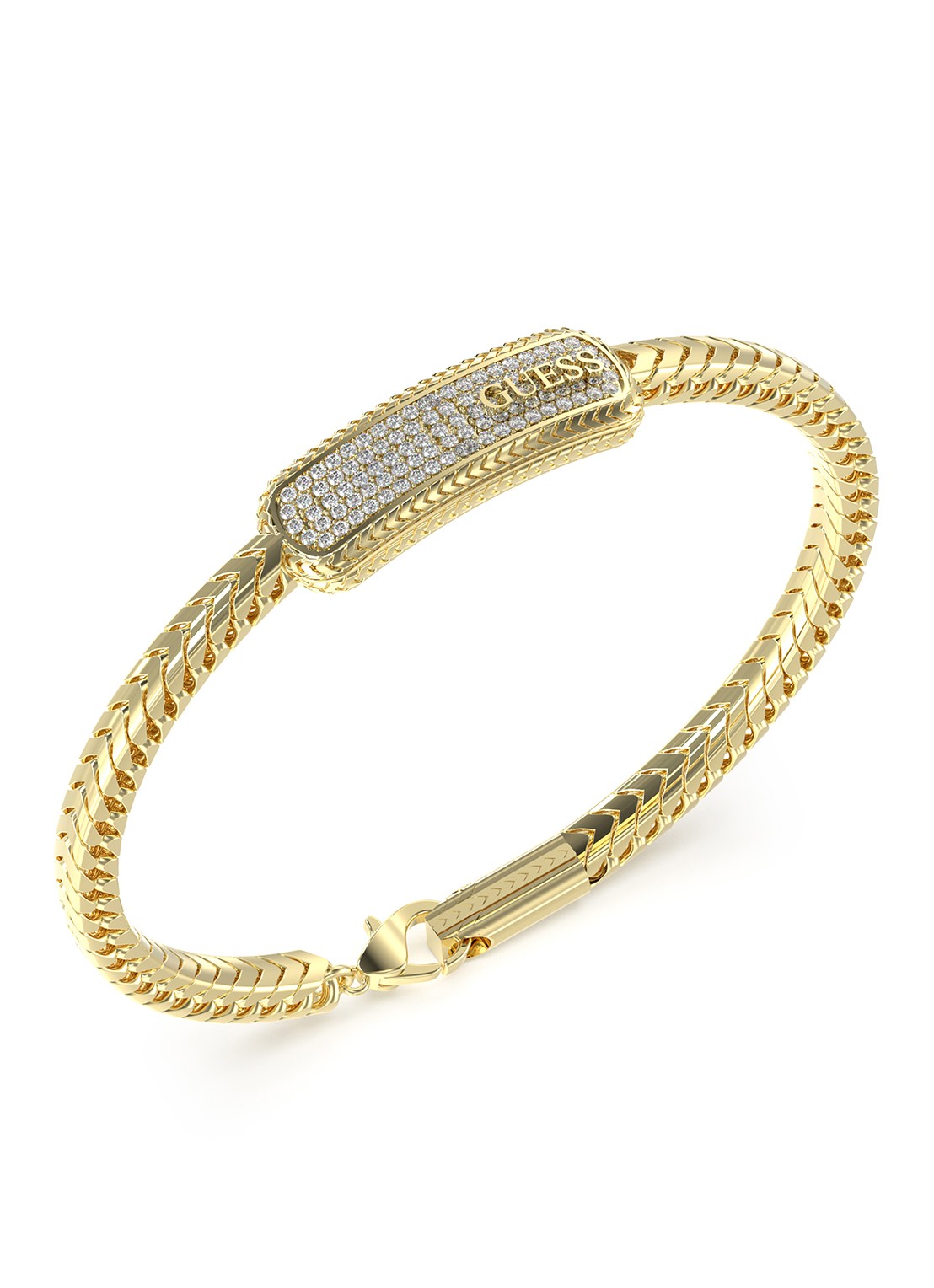 GUESS Armband met kristal JUMB05018JWYGS  - voorkant 2 goud