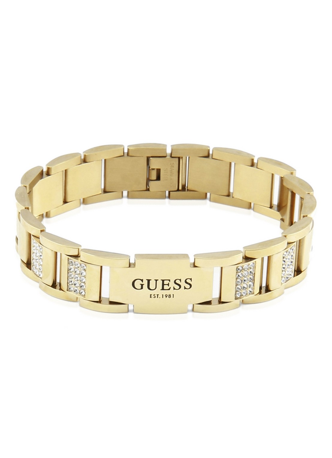 GUESS Armband met zirkonia JUMB01341JWYGT-U - voorkant goud