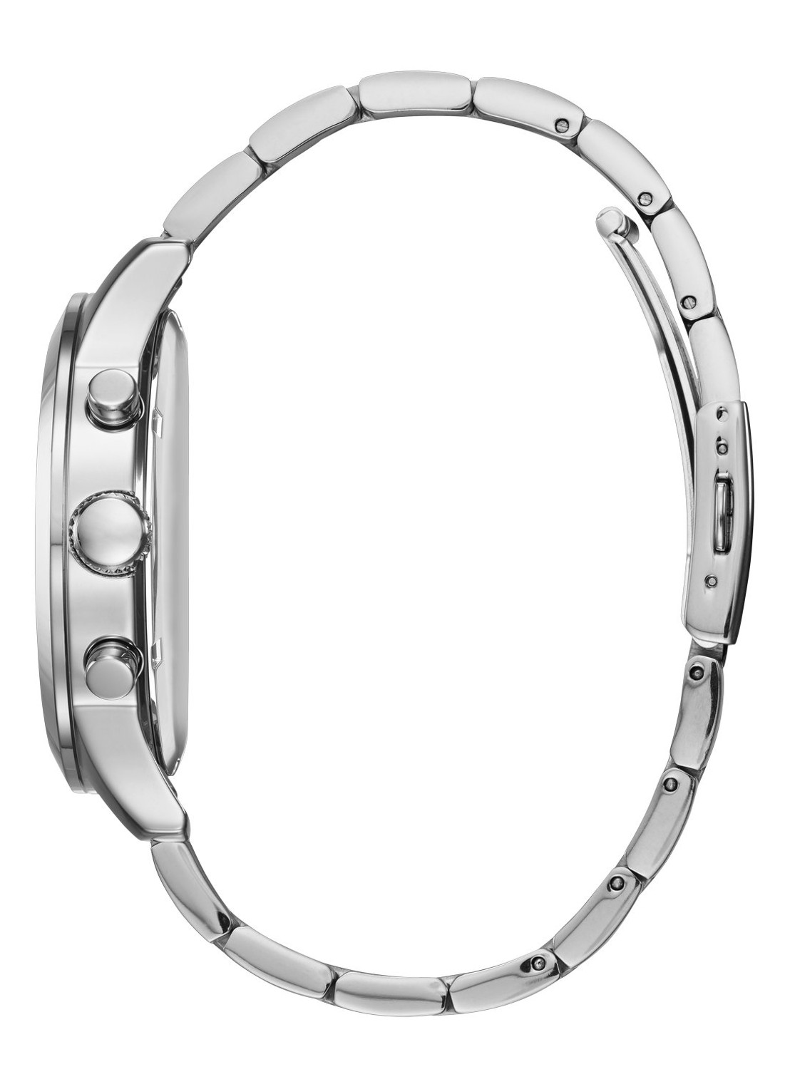 GUESS Atlas Chrono horloge W0668G7 - voorkant 2 zilver