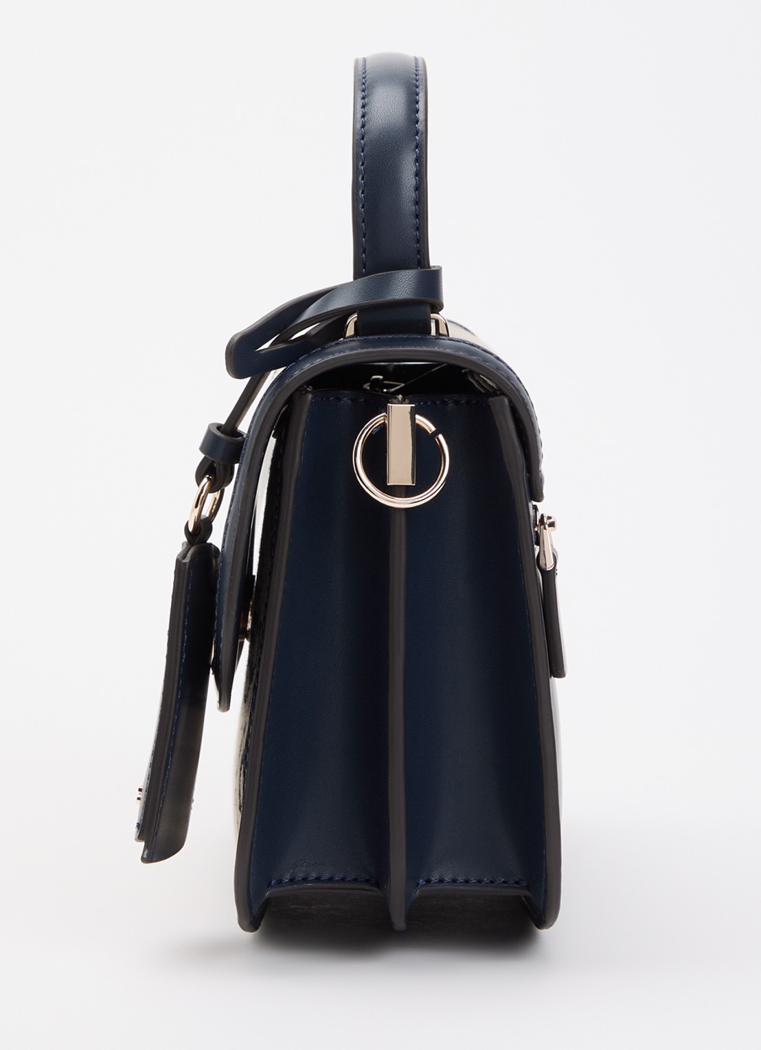 GUESS Audrey crossbodytas met logoprint en afneembare schouderriem - detail 3 donkerblauw