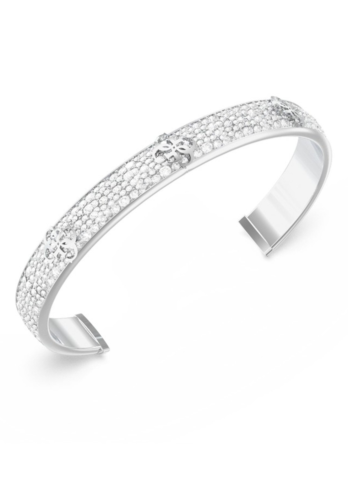 GUESS Bangle JUBB06401JWRHS - voorkant zilver