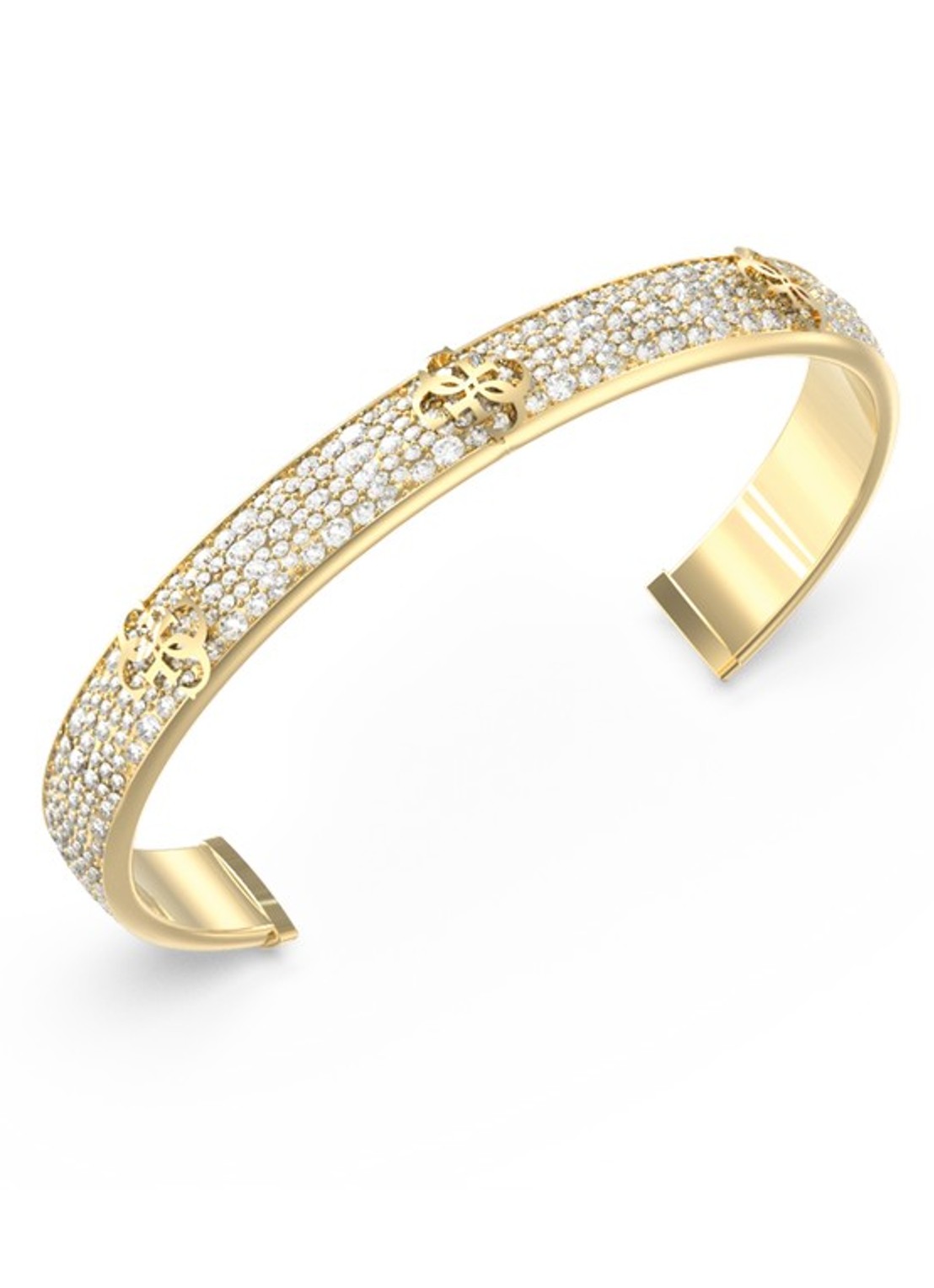 GUESS Bangle met kristal JUBB06401JWYGS  - voorkant goud