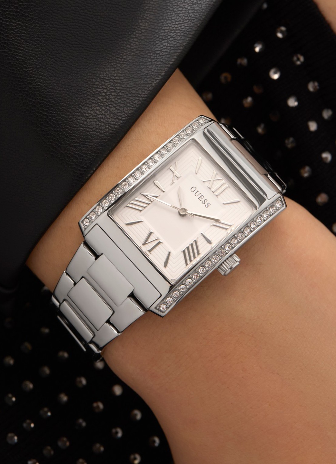 GUESS Bonnie horloge GW0874L1 - detail zilver