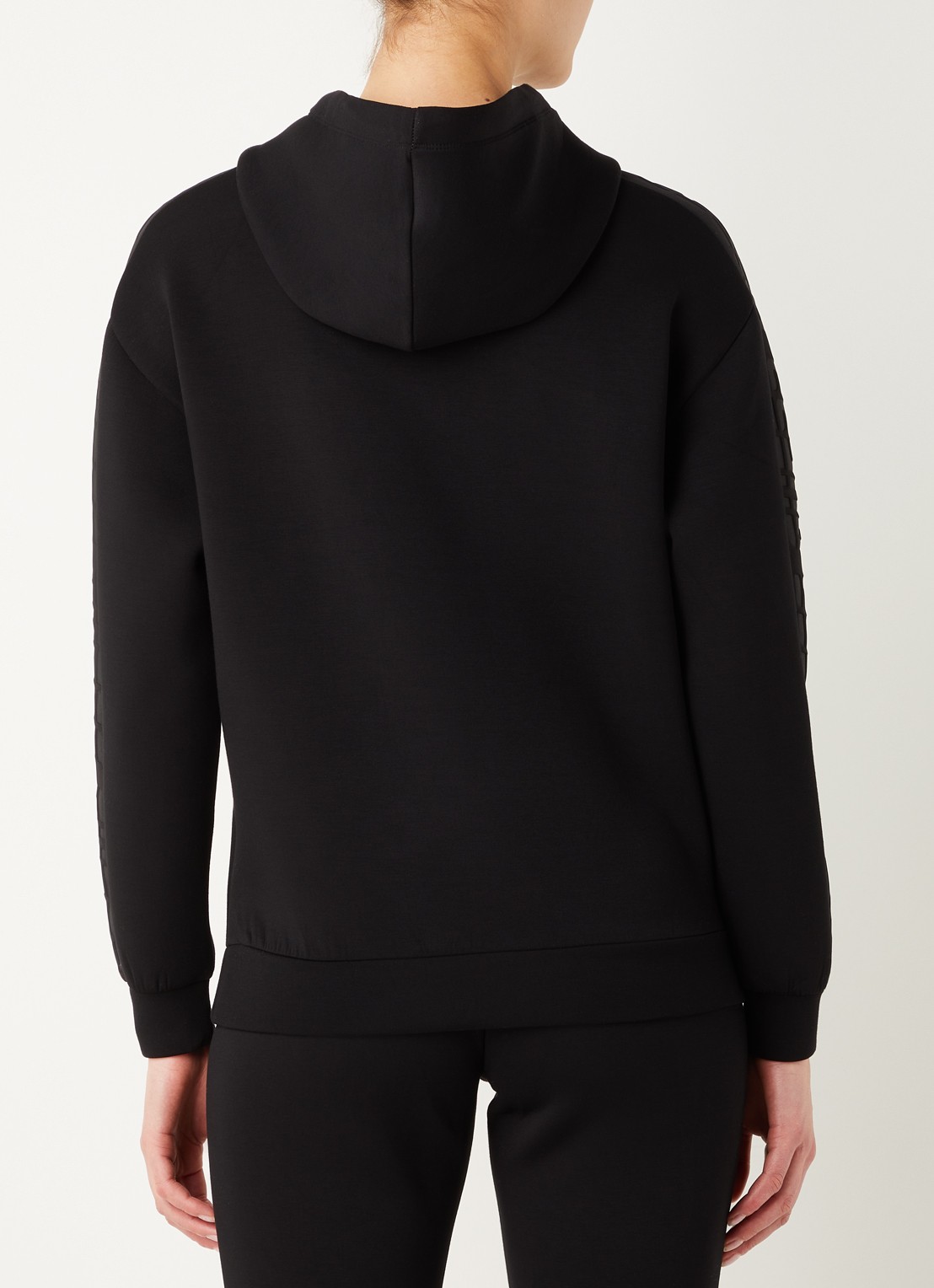 GUESS Brenda hoodie met logo - achterkant 3 zwart