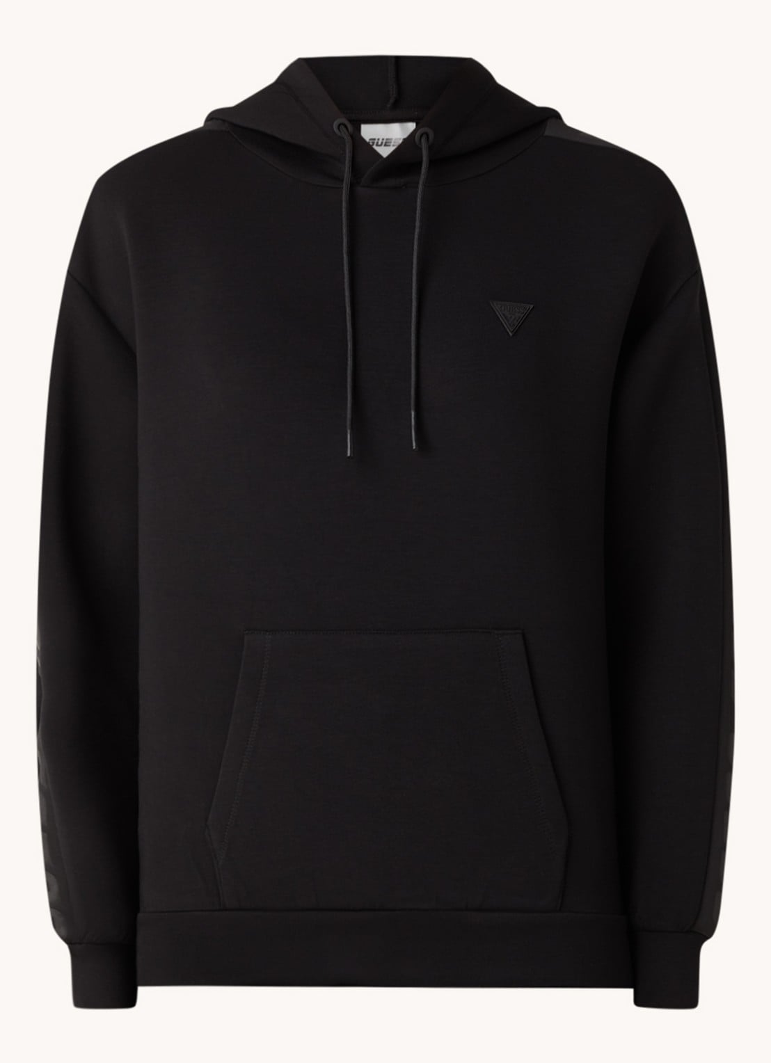 GUESS Brenda hoodie met logo - voorkant zwart