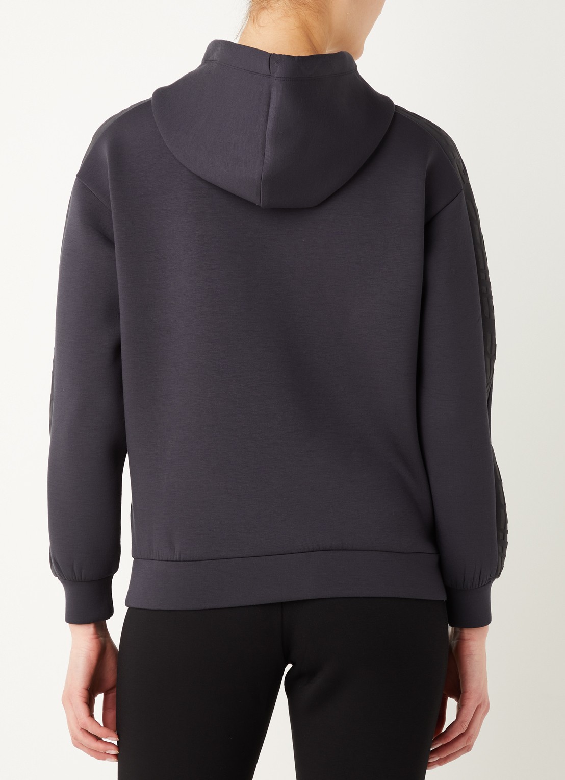 GUESS Brenda hoodie met logo - achterkant 5 antraciet