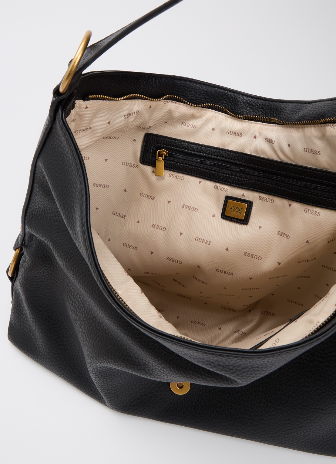 GUESS Camden Large schoudertas van imitatieleer - detail 3 zwart