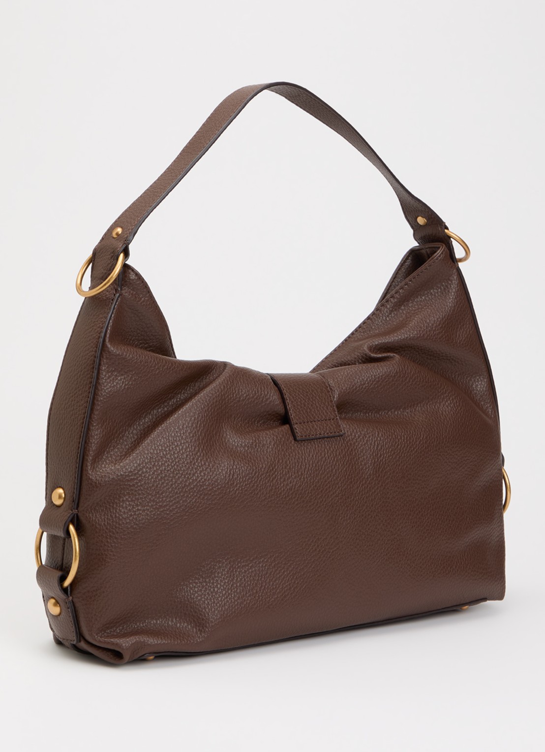 GUESS Camden Large schoudertas van imitatieleer - achterkant 5 chocoladebruin