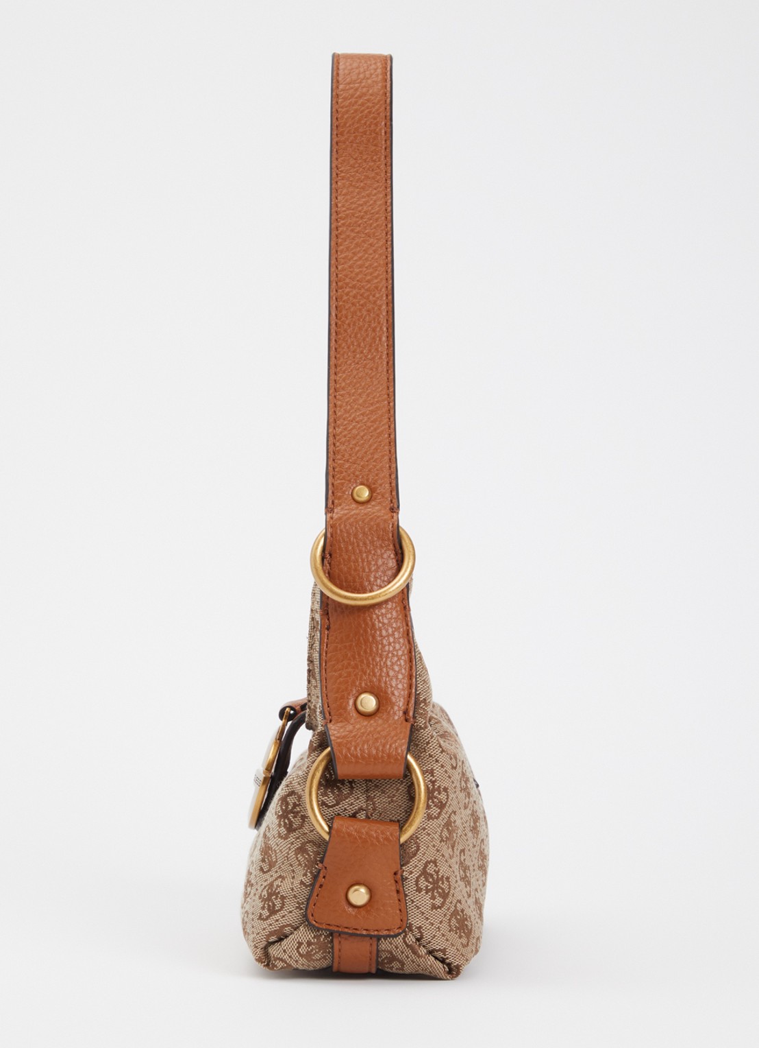GUESS Camden Mini schoudertas met logoprint - detail 4 beige
