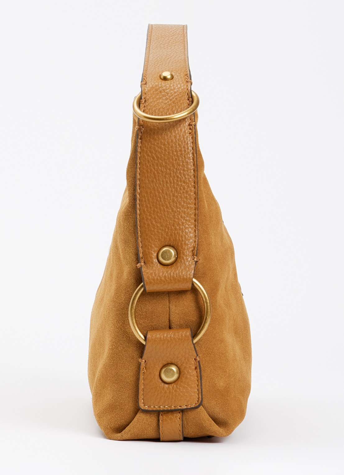 GUESS Camden schoudertas met logo - detail 2 cognac