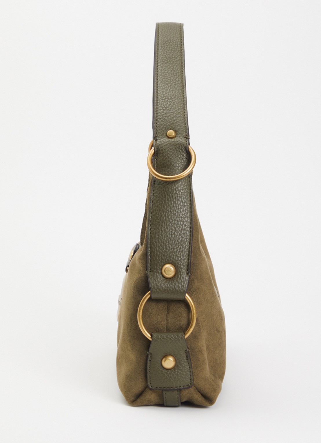 GUESS Camden schoudertas met logo - detail 4 olijfgroen