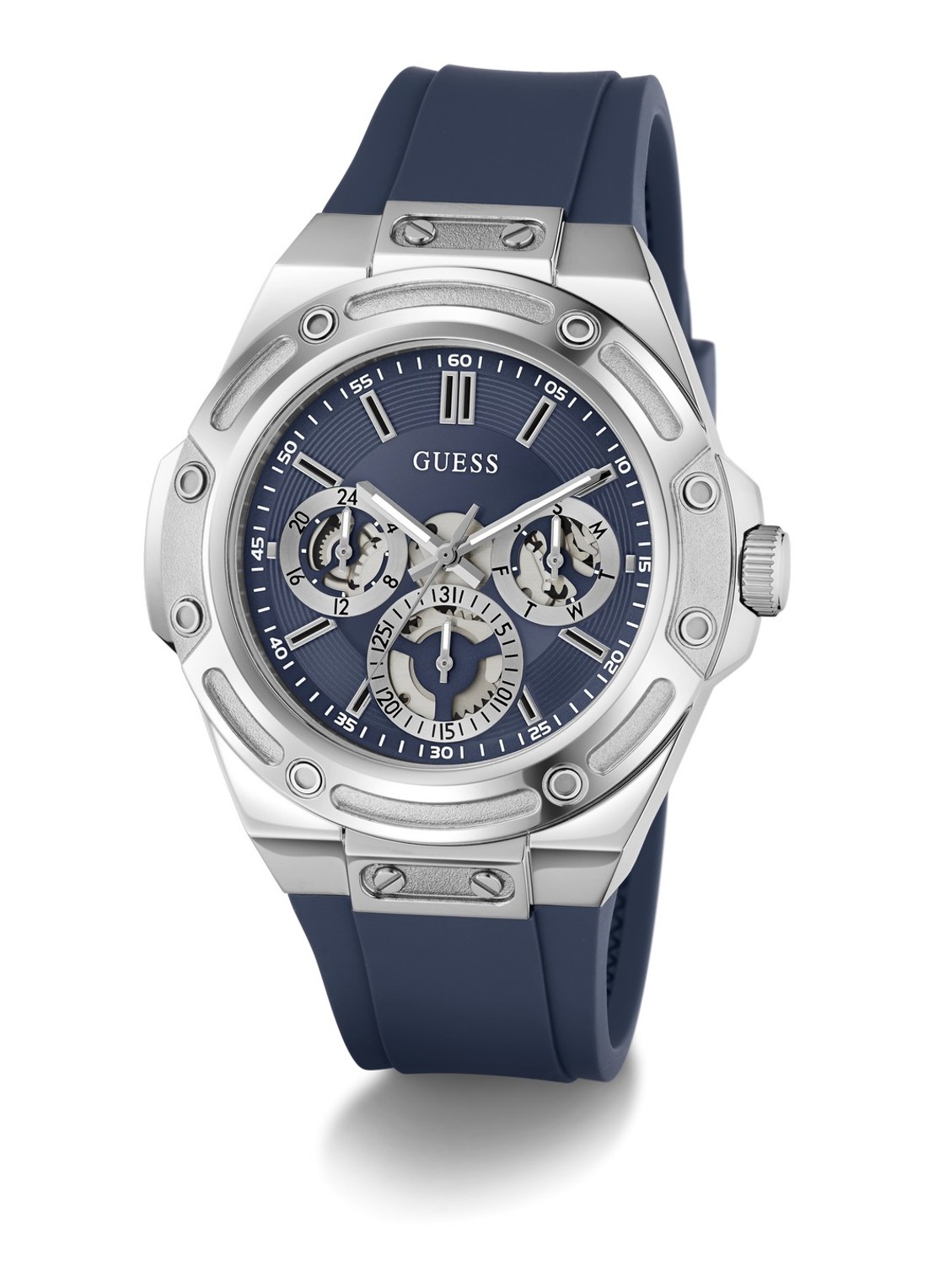 GUESS Carver horloge GW1132G1 - detail zilver