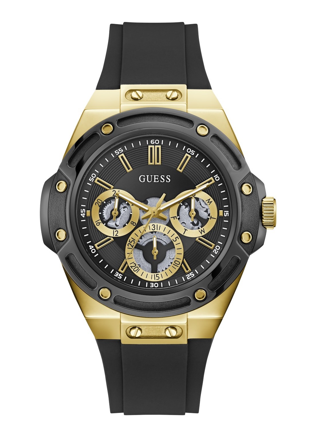 GUESS Carver horloge GW1132G2 - voorkant 2 goud