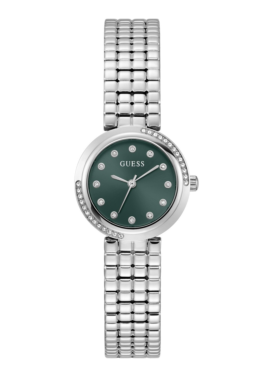 GUESS Clara horloge GW0930L1 - voorkant zilver