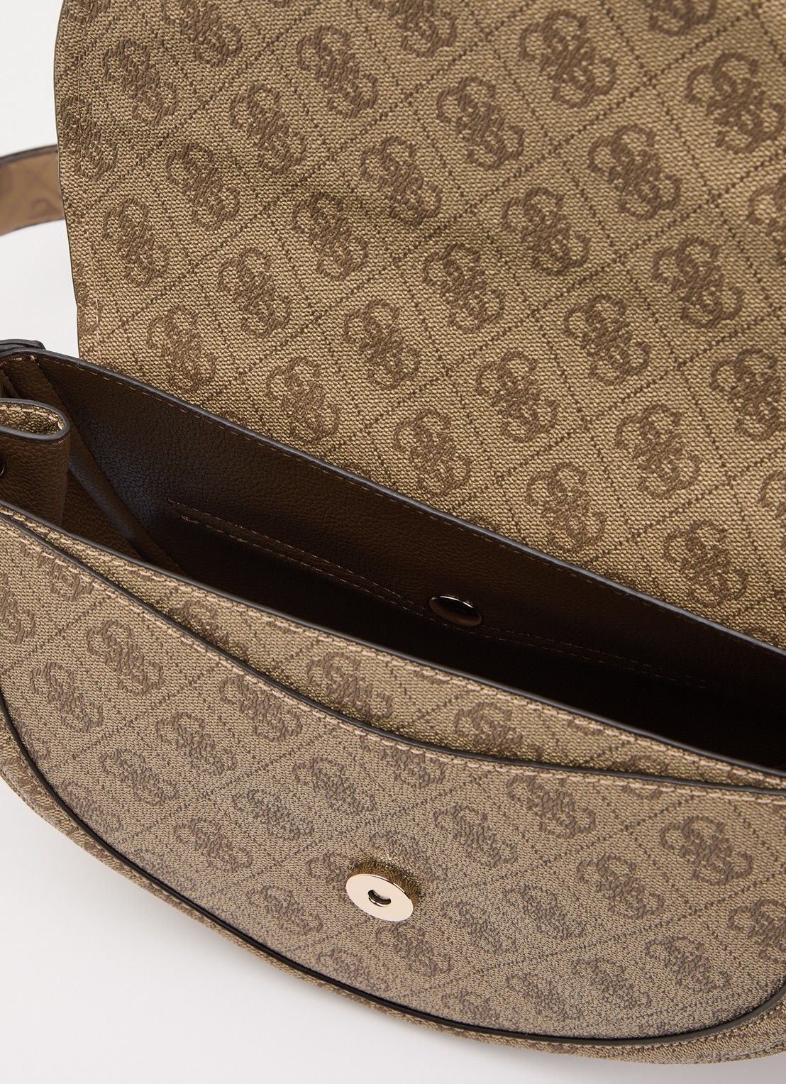 GUESS Coleen crossbodytas met logoprint - detail 3 gebroken wit