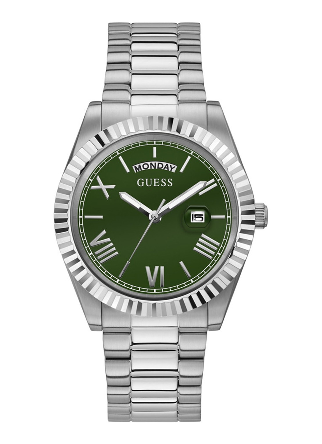 GUESS Connoisseur horloge GW0265G10 - voorkant 4 zilver