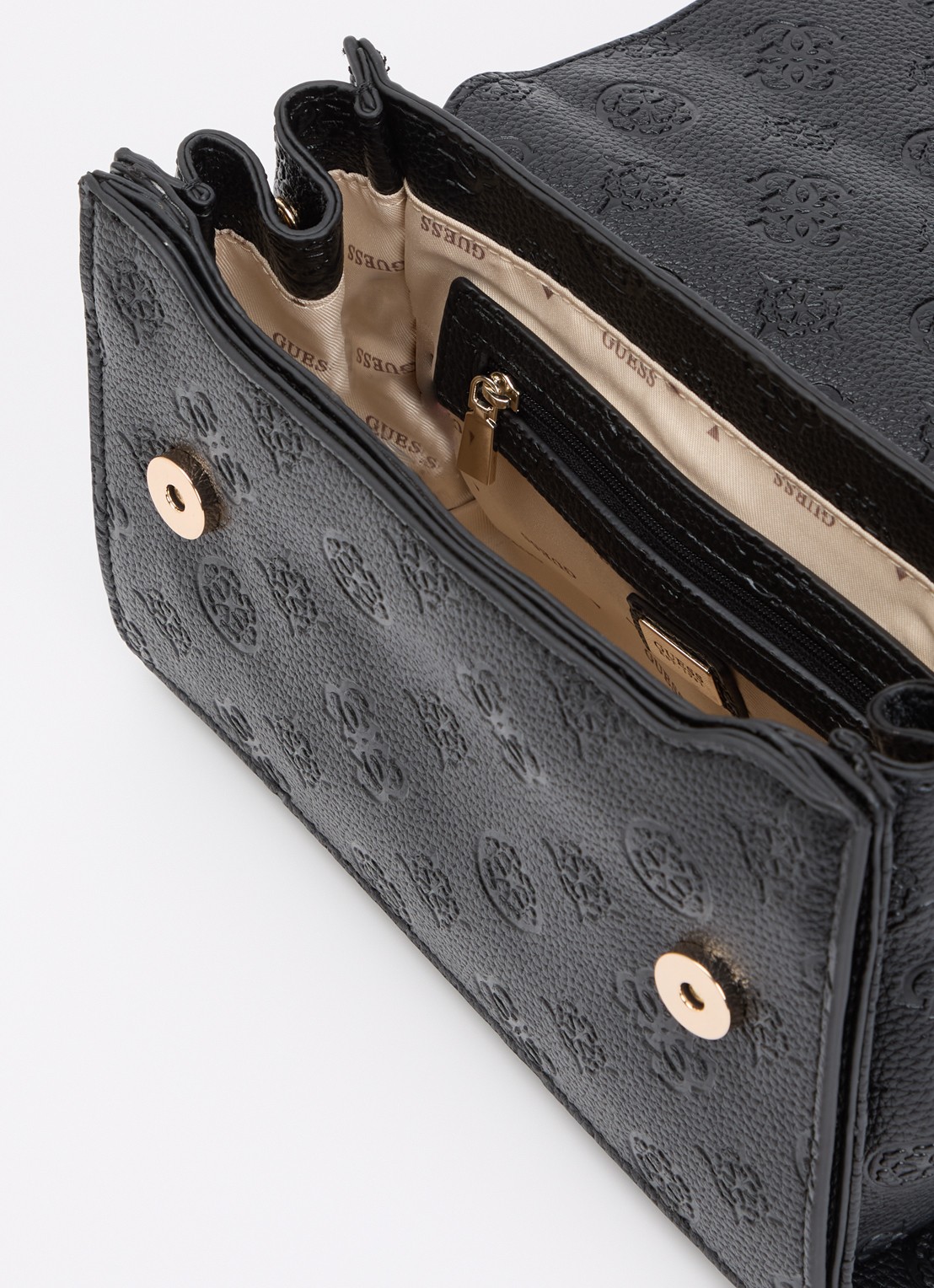GUESS Cresidia II schoudertas met logo  - detail 3 zwart