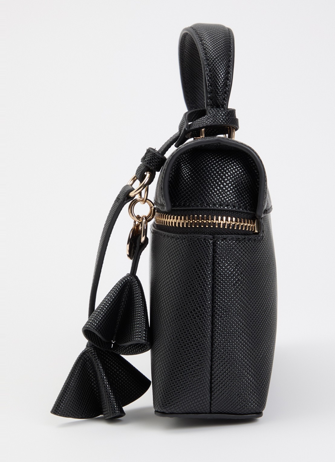 GUESS Danielle Canister handtas met afneembare schouderriem - detail 3 zwart