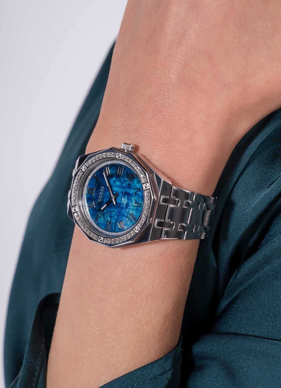 GUESS Desire horloge GW0770L1 - voorkant 5 zilver