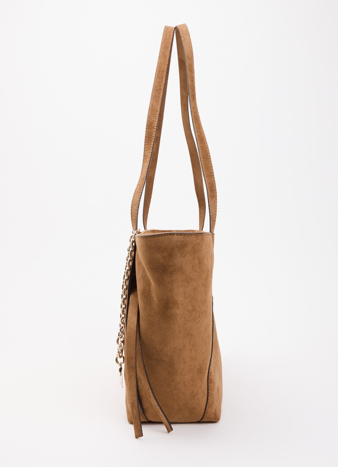 GUESS Devon 3 schoudertas met tasbedel - detail 4 cognac