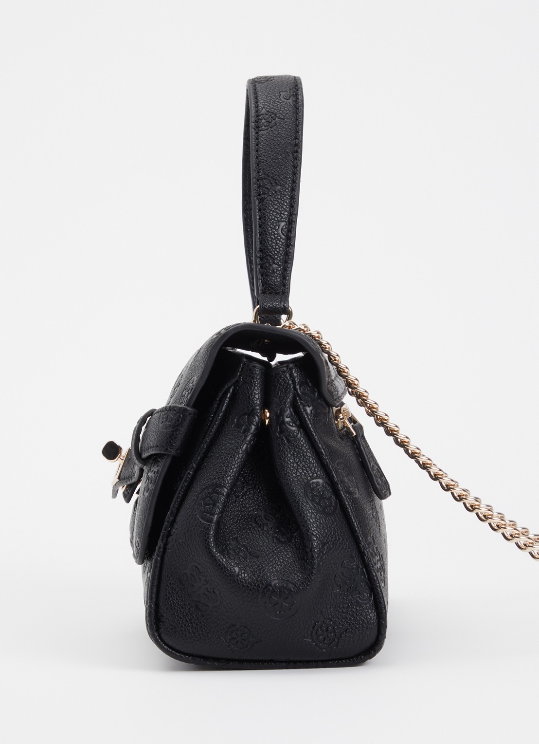 GUESS Ella crossbodytas met logoprint en verstelbare schouderriem - detail 2 zwart