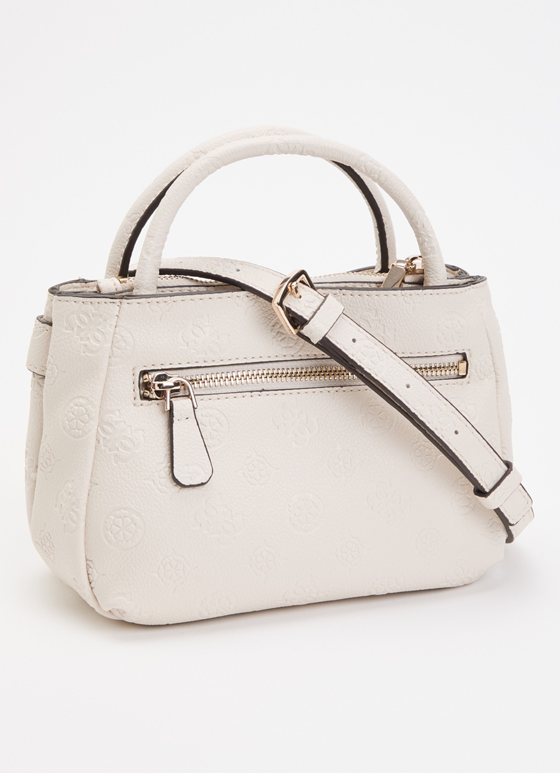 GUESS Ella Mini handtas met logoprint - achterkant 2 wit