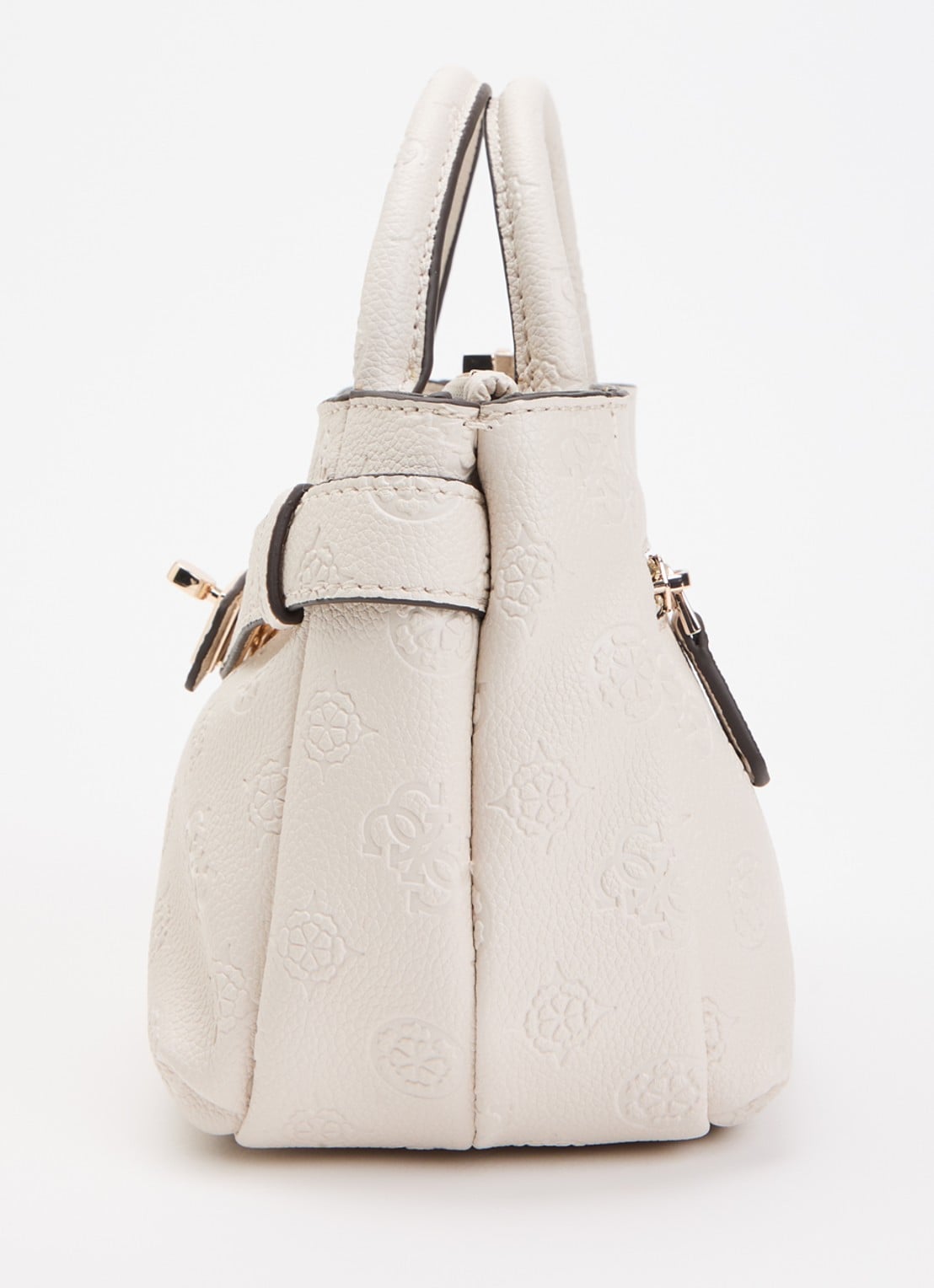 GUESS Ella Mini handtas met logoprint - detail 4 wit