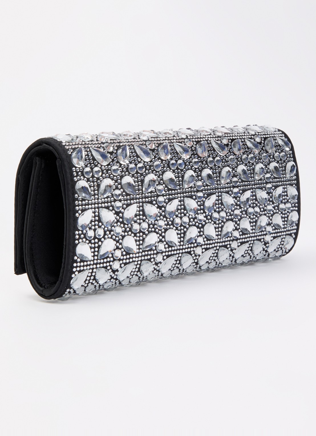 GUESS Elsie clutch met afneembare schouderriem  - achterkant zwart