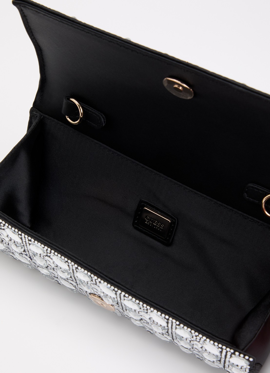 GUESS Elsie clutch met afneembare schouderriem  - detail 2 zwart