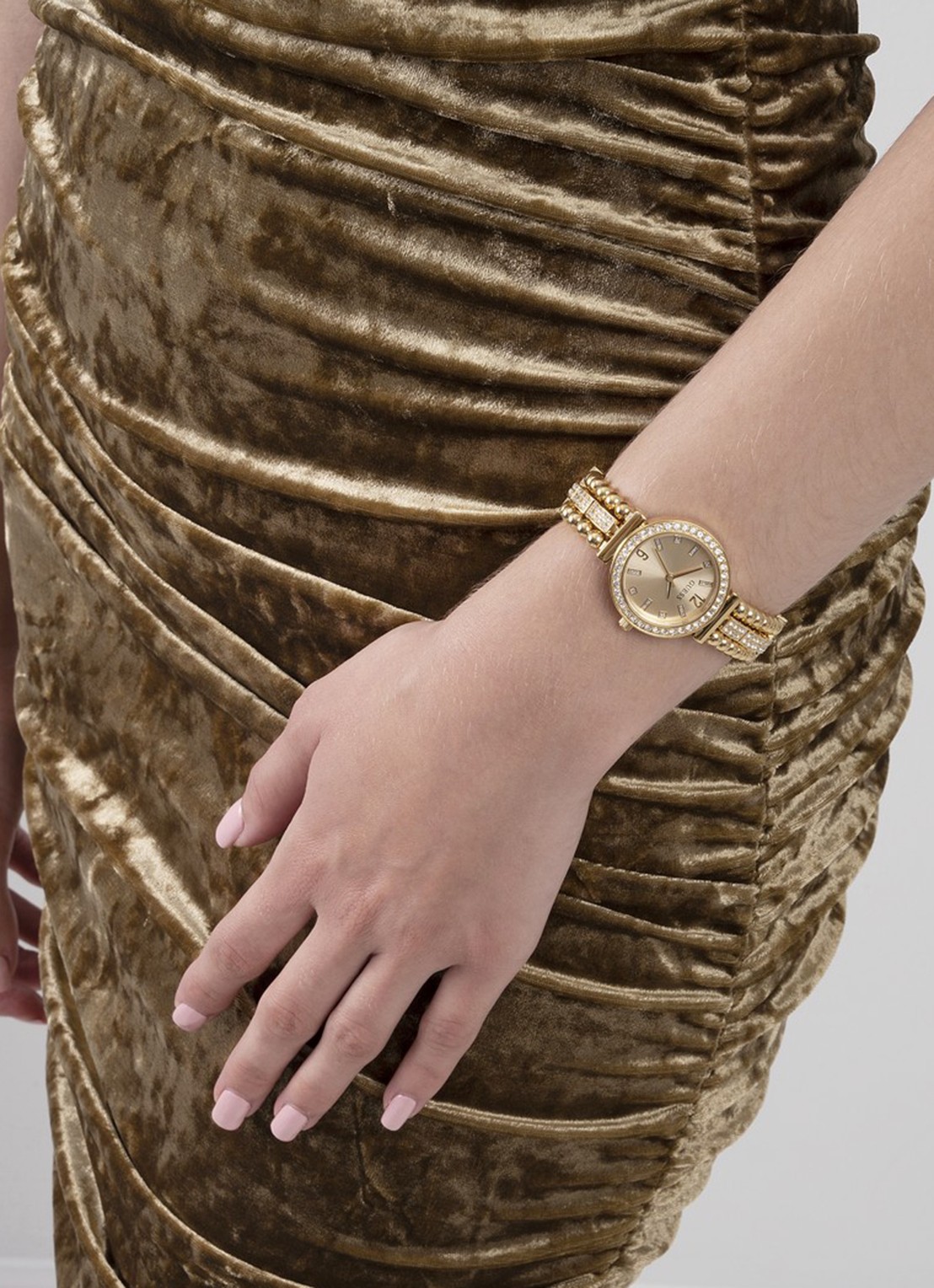 GUESS Gala horloge GW0401L2 - voorkant 6 goud