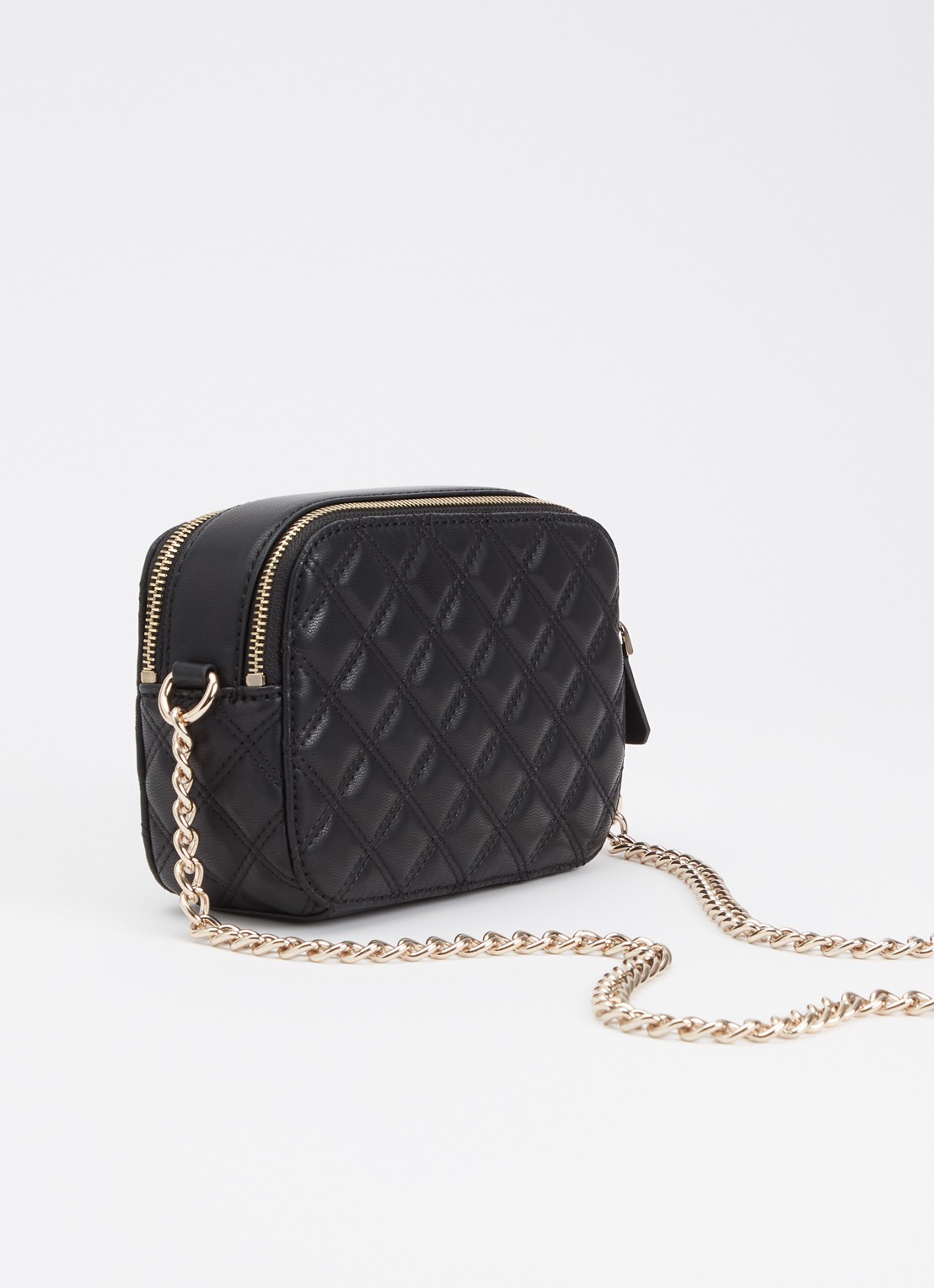 GUESS Giully ll crossbodytas met quilt patroon - achterkant 5 zwart
