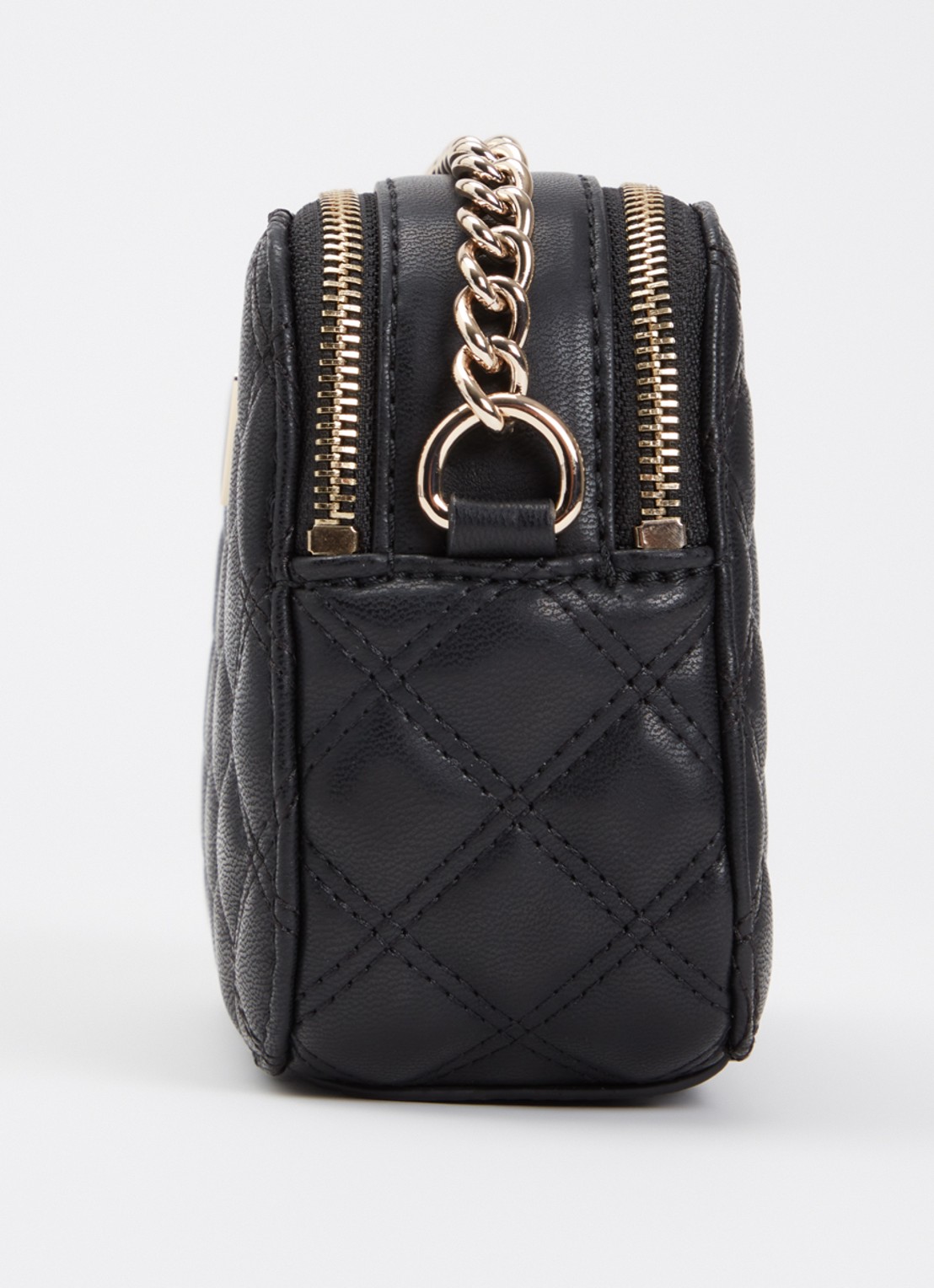 GUESS Giully ll crossbodytas met quilt patroon - detail 3 zwart